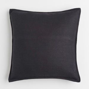 H&M 20 x 20 Charcoal Washed Linen Cushions + Covers